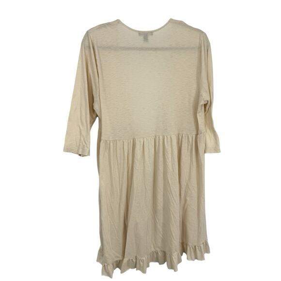 Torrid Cream Ruffle Hem Blouse - Picture 2 of 8